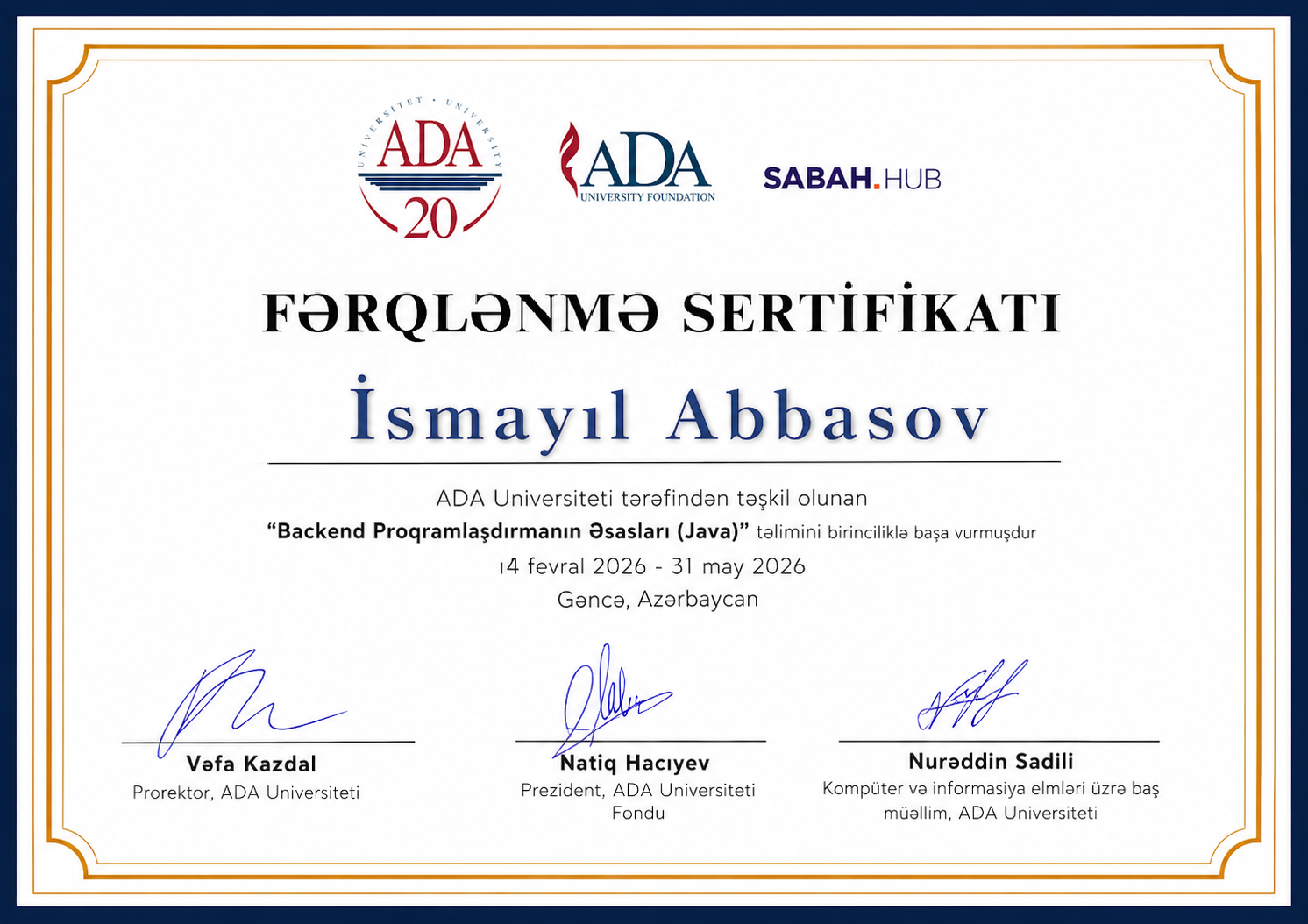 Backend Proqramlaşdırmanın Əsasları (Java), Fərqlənmə